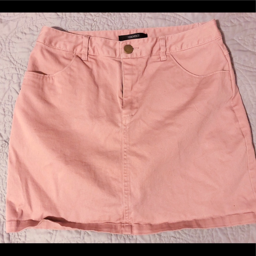 NEVER BEEN WORN - Forever 21 Pink Jean Skirt